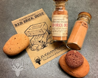Cornish Oceanic Red Brick Dust - Zuggans - Hoodoo Voodoo - Sea Magic - Witchcraft Wicca
