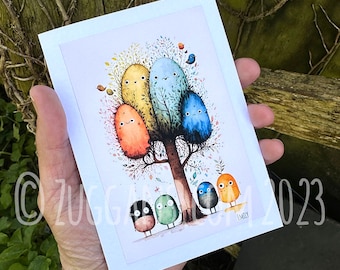 Greeting Card - Emily Black - Blank - Forest Dwellers - Birthday