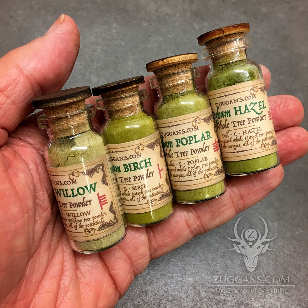 Ogham Willow / Birch / Poplar / Hazel - Whole Tree Powder - Zuggans -…