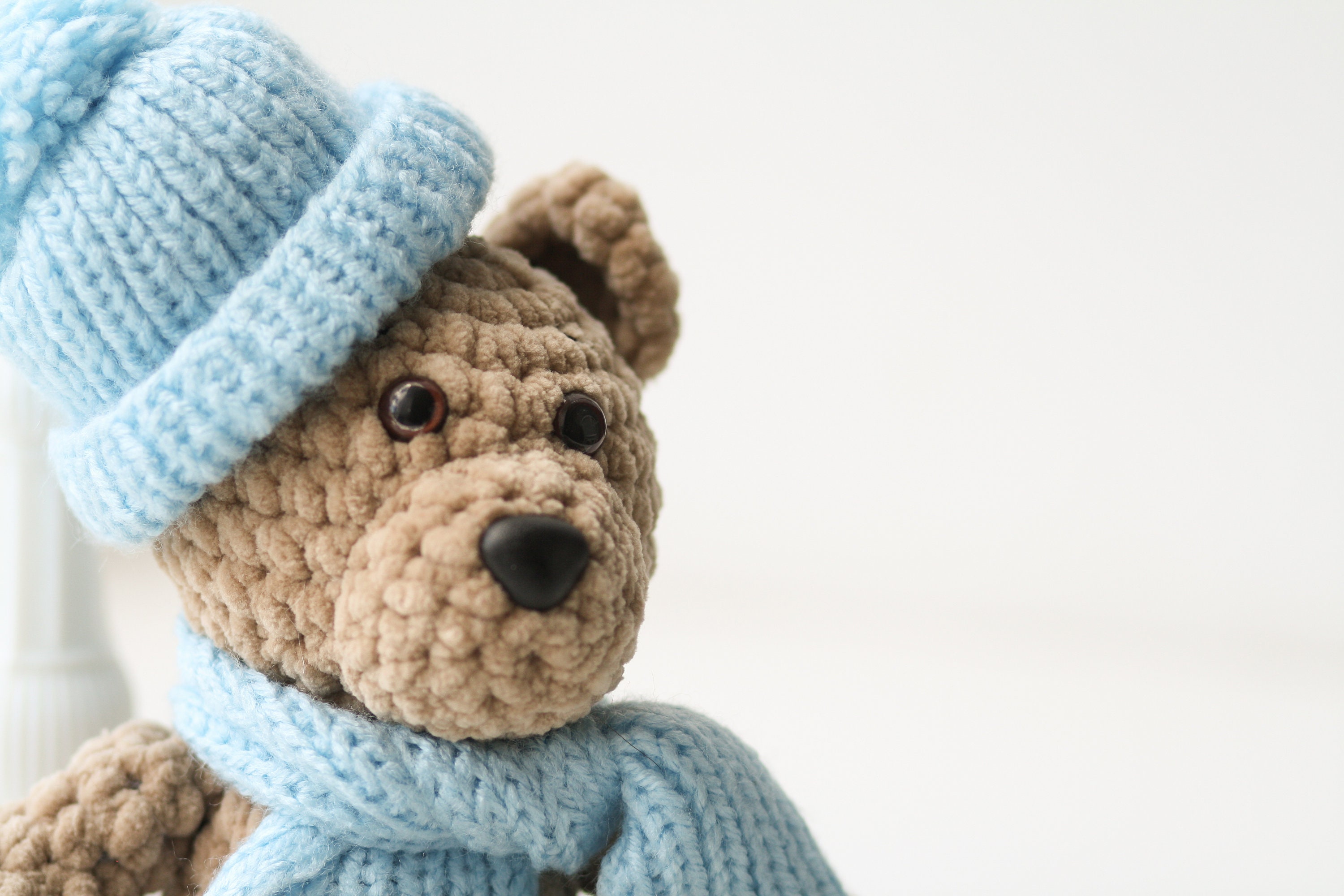 Personalized Bear Stuffed Animal. Custom Plushie Crochet Etsy UK