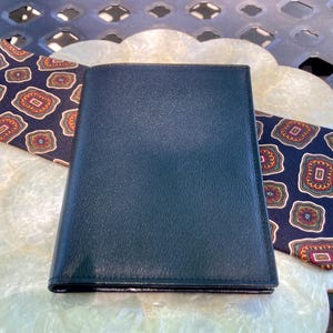 1950-60s Men&#39;s Rolfs Attache Wallet, Black Leather 4&quot;x 5 5/8&quot;, 6 Credit card slots, photo windows, 2 currency pockets &quot;Never Used&quot; FREESHIP
