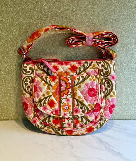Vintage Vera Bradley Crossbody Bag: Folkloric Lizzy Style, Floral