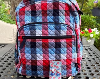 Vera‎ Bradley Quilted Patchwork Multicolor Backpack School Travel Bag il_340x270.7014106908_lhk9.jpg main image 2