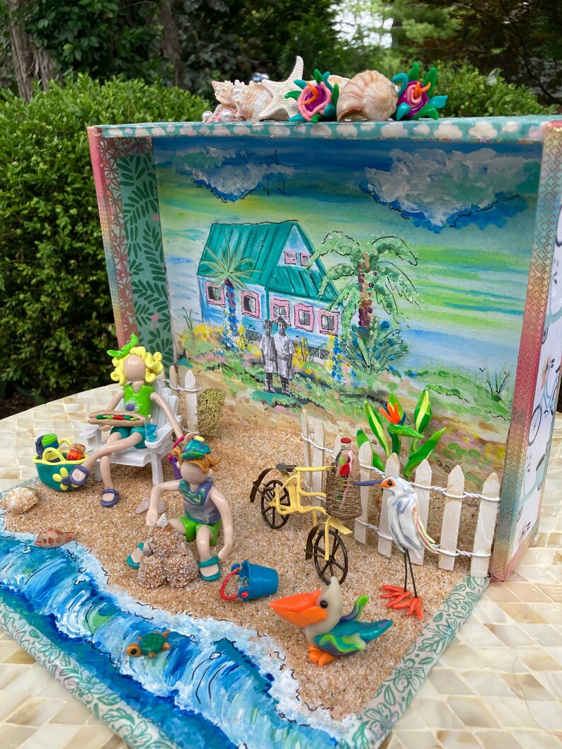 Handmade Miniature Beach Display beach House Ii Etsy