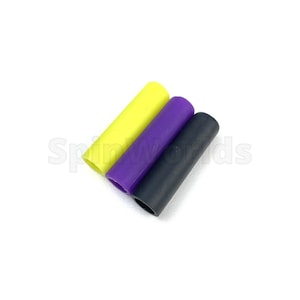 May include: Three silicone fingertip covers in yellow, purple, and black.