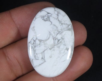 AAA+ Quality Natural Howlite Mix Shape Cabochon Smooth Flat Bottom Jewelry Making Loose Gemstone Designer White Howlite