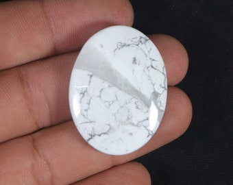 AAA+ Quality Natural Howlite Mix Shape Cabochon Smooth Flat Bottom Jewelry Making Loose Gemstone Designer White Howlite