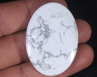 AAA+ Quality Natural Howlite Mix Shape Cabochon Smooth Flat Bottom Jewelry Making Loose Gemstone Designer White Howlite