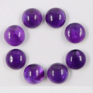 Améthyste africaine 3 mm à 20 mm, 6 x 4 mm à 25 x 18 mm, rond, ovale, poire, coussin, cabochon à fond plat lisse pour la fabrication de bijoux, pierres précieuses en vrac