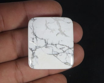 AAA+ Quality Natural Howlite Mix Shape Cabochon Smooth Flat Bottom Jewelry Making Loose Gemstone Designer White Howlite