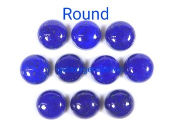 Lapis Lazuli 2 MM To 20 MM Round Cushion 5X3 MM , To 25X18MM Oval, Pear Shape Top Cabochon Flat Botton Jewelry Making Lapis Lazuli