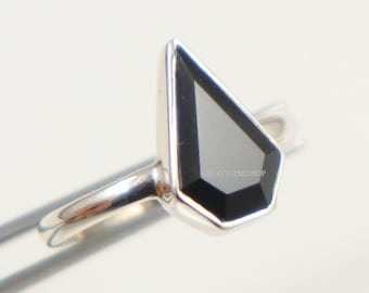 Anello Da Uomo Con Aquila In Onice Nero: Fatto A Mano In Argento - Foto 11