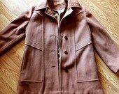 Authentic Vintage 1970s Mackintosh Wool Trench Coat Classy 70s Peacoat