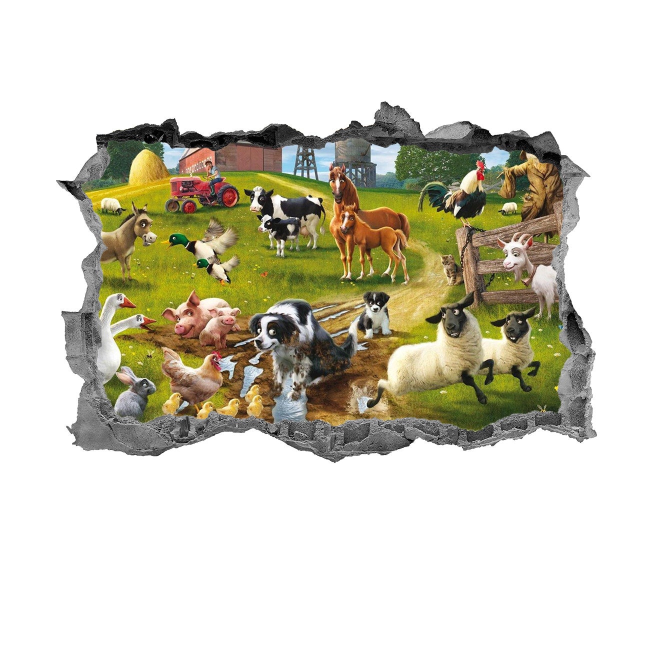 Farm AnimalsWall Etsy