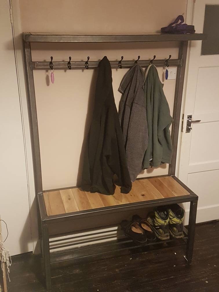Industrial Style Coat and Boot Rack. Etsy UK