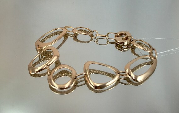 Huge Vintage Original 585 14 KT 585 Rose Gold Brac