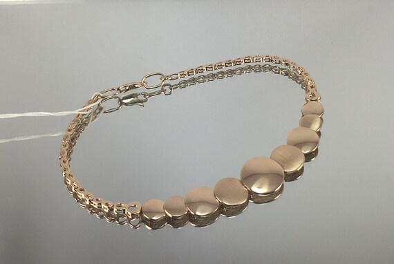 Vintage Original 585 14 KT 585 Rose Gold Bracelet