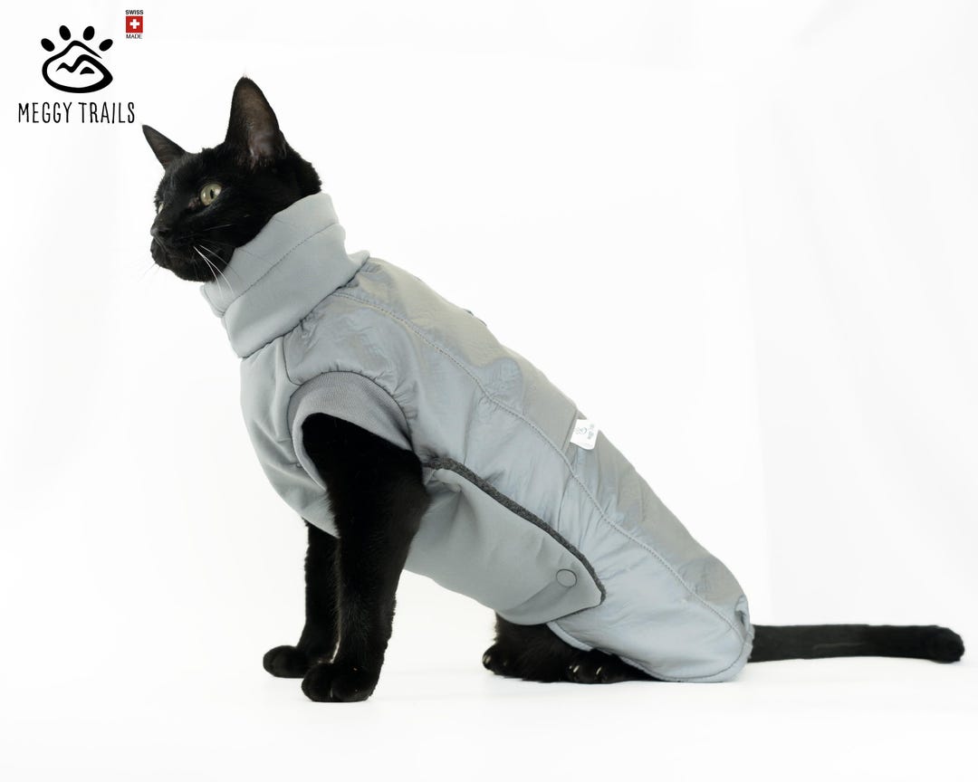 Reflective Softshell Cat Jacket: Handmade Winter Outdoor Coat - Etsy