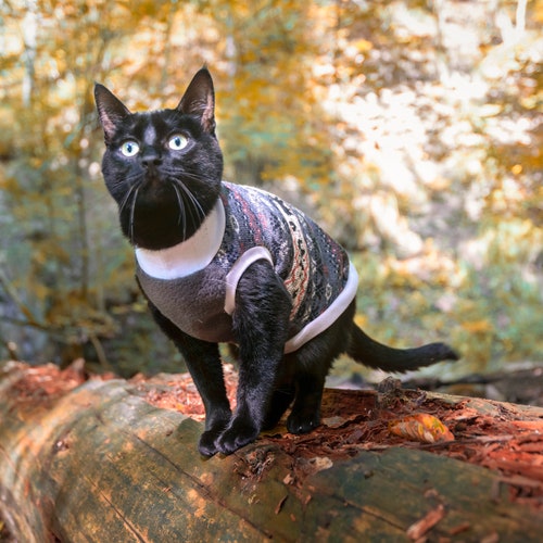 fleece cat sweater
