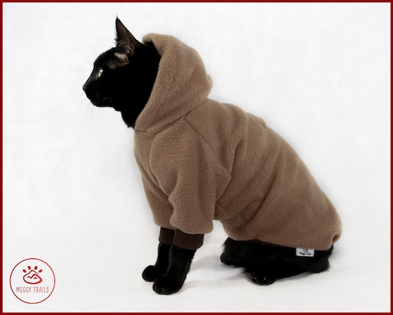 PULL polaire chaud pour chat, sweat à capuche pour chat polaire