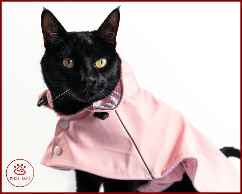 Stylish CAT Rain JACKET Waterproof Cat Coat Yellow Vintage Etsy