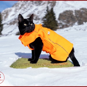 WARM Polar Fleece CAT JACKET Polar Fleece Cat Vest Warm Cat Clothes Winter Jacket for Cat Cat High Visibility Vest Reflective Cat Vest Etsy Canada