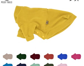 Warm Microfleece Cat Sweater – Handmade Jumper with Leash Opening