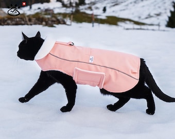 Warm Cat Softshell Jacket: Waterproof Fleece-Lined Winter Coat