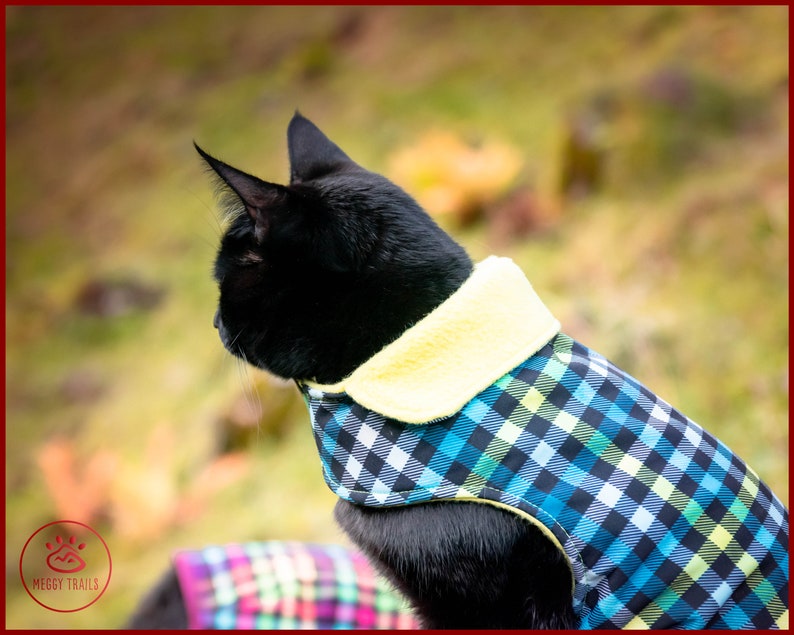 Soft shell cat coat warm cat jacket winter cat coat fleece Etsy