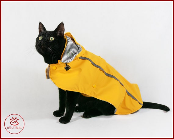 Stylish CAT Rain JACKET, Waterproof Cat Coat, Yellow Vintage Fisherman  Style Cat Coat, Comfortable Cat Raincoat, Cat Clothes -  Canada