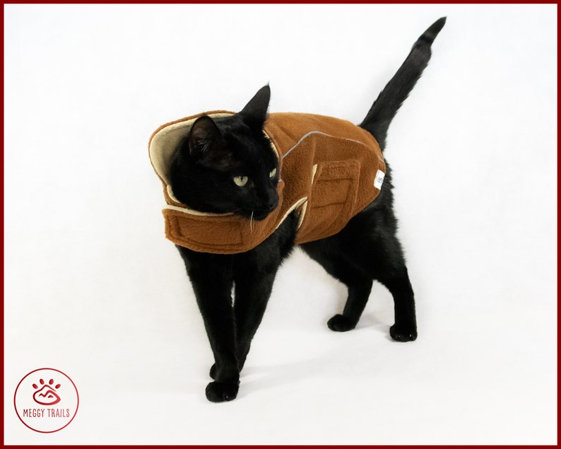 WARM CAT JACKET Polar Fleece Cat Jacket Warm Cat Clothes Etsy