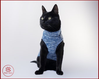 Gilet en polaire pour chats en tricot pull paré pour l'aventure
