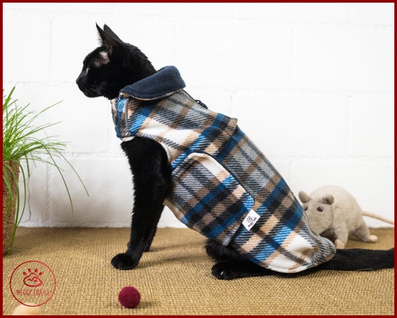Giacca Donna Invernale In Pile - Stampa Gatto, Chiusura Lampo, Morbida E Calda Per Tutti I Giorni