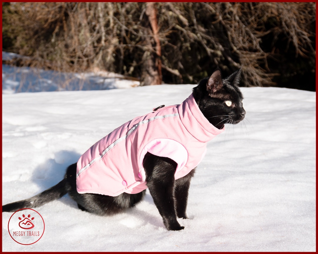 EXTRA WARM Jacket for Adventure Cat Three Layer Cat Winter Jacket Winter Coat for Cat Waterproof and Windproof Cat Jacket Etsy