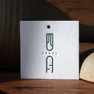 100 Stück individuell gestanzte Hang-Tags Hochzeit Hang-Tags Letterpress Hang-Tags Geschenkanhänger individuelle Hang-Tags Swing-Tags gestanzte