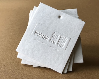 500 Custom Embossing Hang Tags, Cotton White Paper Hang Tags, Clothing Hang Tags, swing tag, business hang tags,High end hang tag,Dress Tags