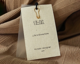 100 Custom Fabric Hang Tags Clothing Hang Tags,Price Tags,Simple Swing Tags,Business hang tags for gift,Autumn hang tag,Decorative hang tags