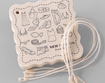 500 Custom Canvas Cotton Hang tags Die Cut Hang Tags Swing Tags Garment Brand Tags Garment Brand Labels Custom Hang Tags Clothing Hang Tags