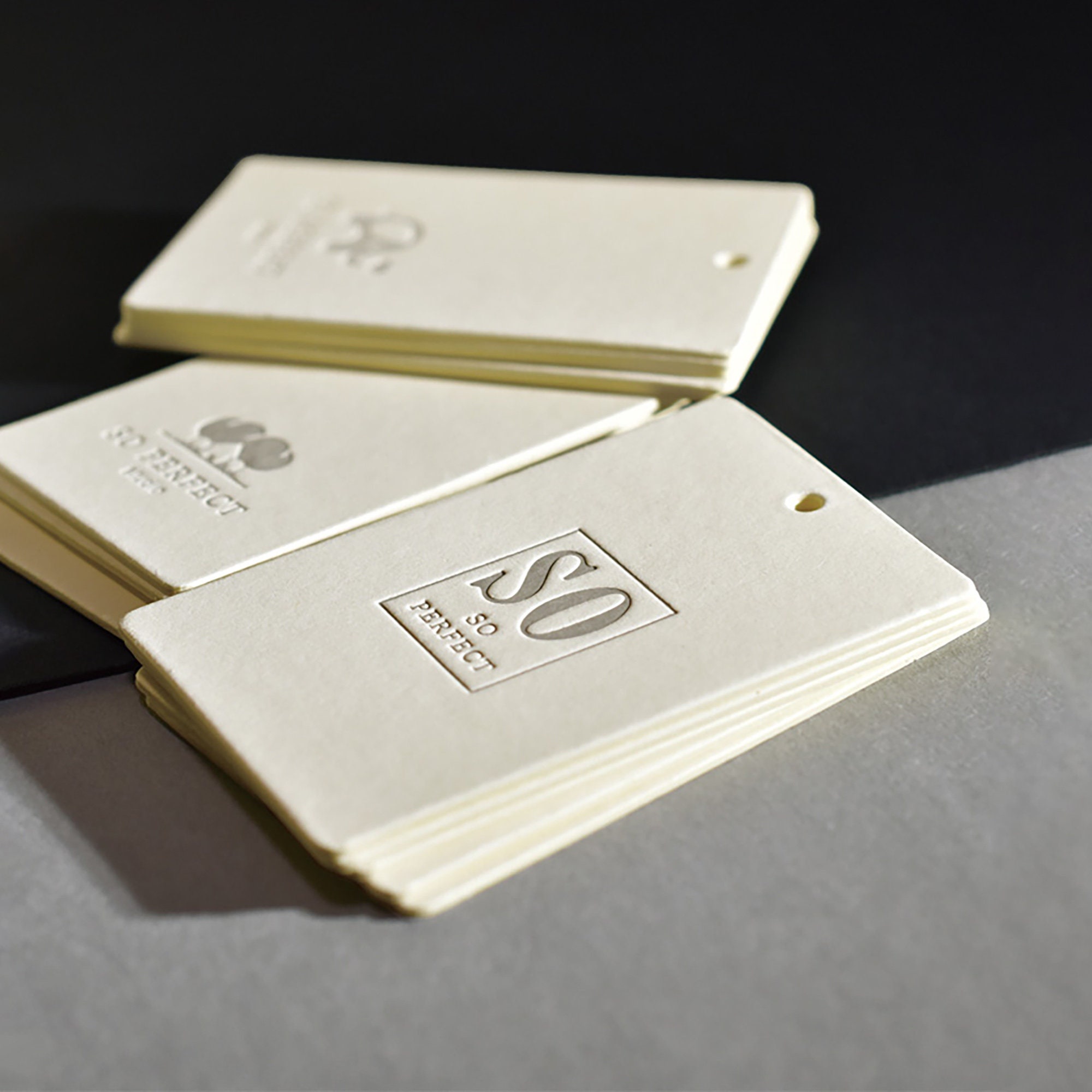 500 Embossed Hang Tags Custom Clothing Hang Tags, Product Packaging