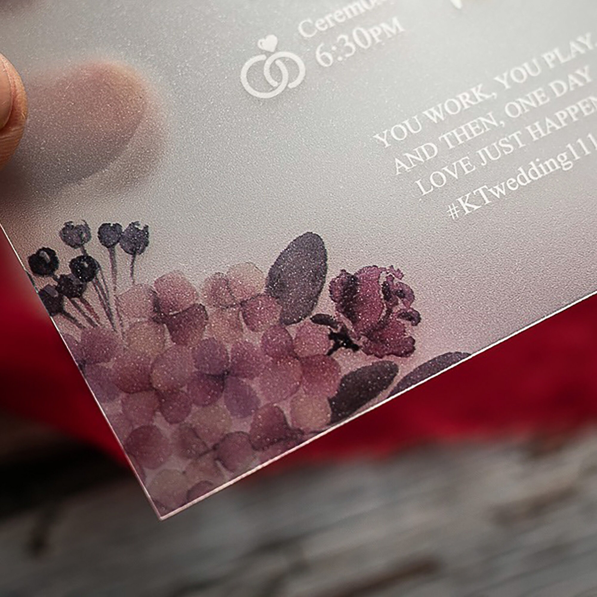 Custom Acrylic Wedding Invitation Card 30pcs Wedding Invitation Cards ...
