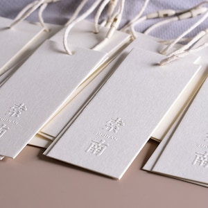 500/1000 Personalized Embossed Hang Tags, Hot Stamping ClothingTags ,Custom hang Tags,Swing Tags,Gift Tag,Thank You Tag,Wedding Favor Tag