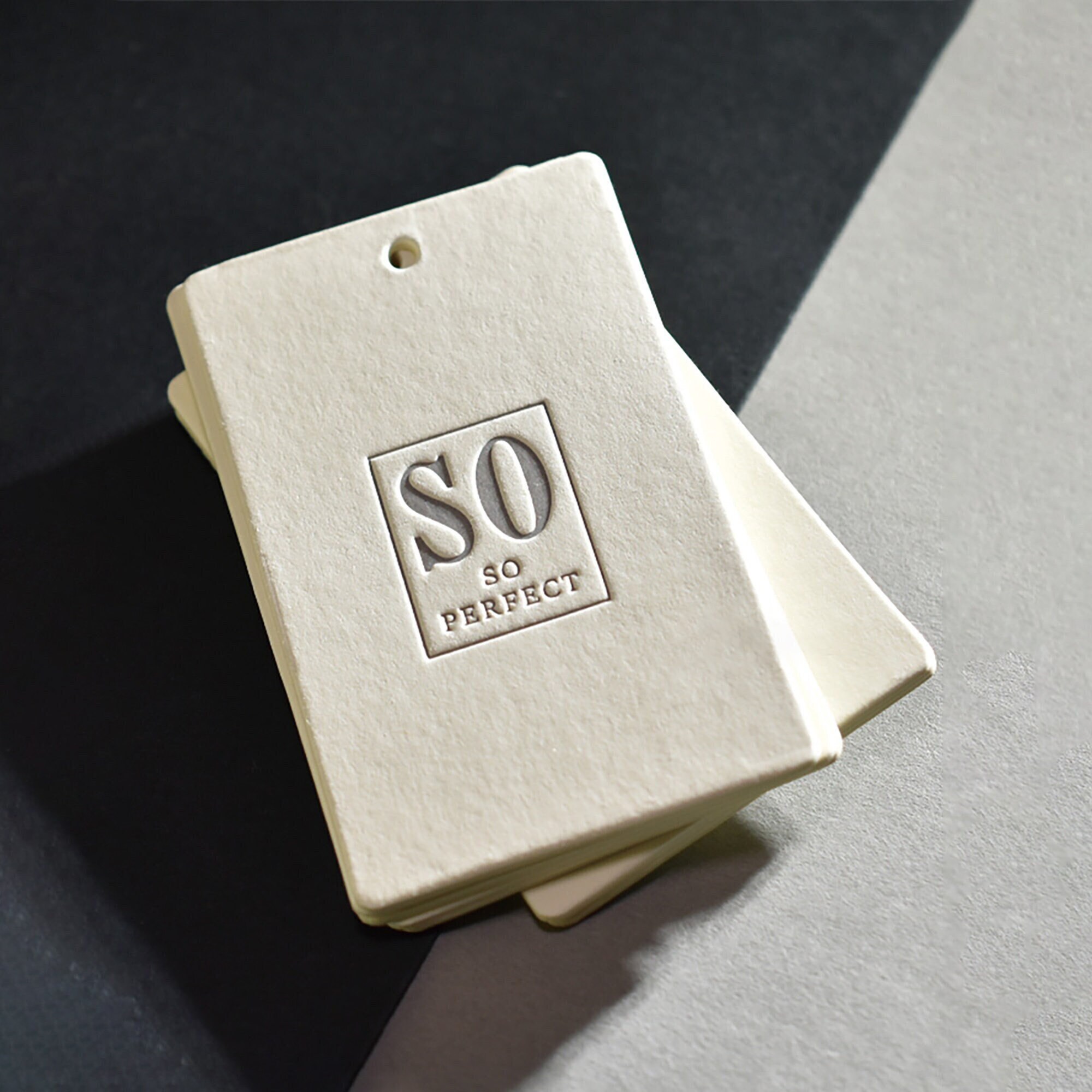 500 Embossed Hang Tags Custom Clothing Hang Tags, Product Packaging