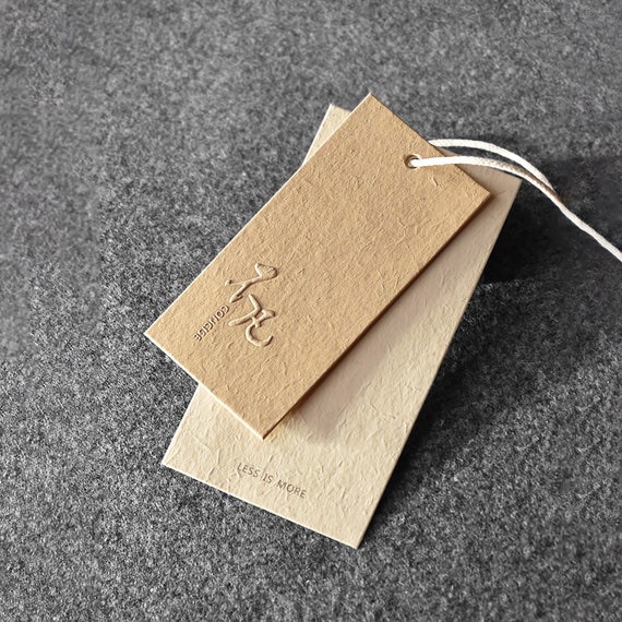 Different Sizes Custom Recycled Kraft Paper Garment Hang Tags - China Hang  Tag, Garment Accessories