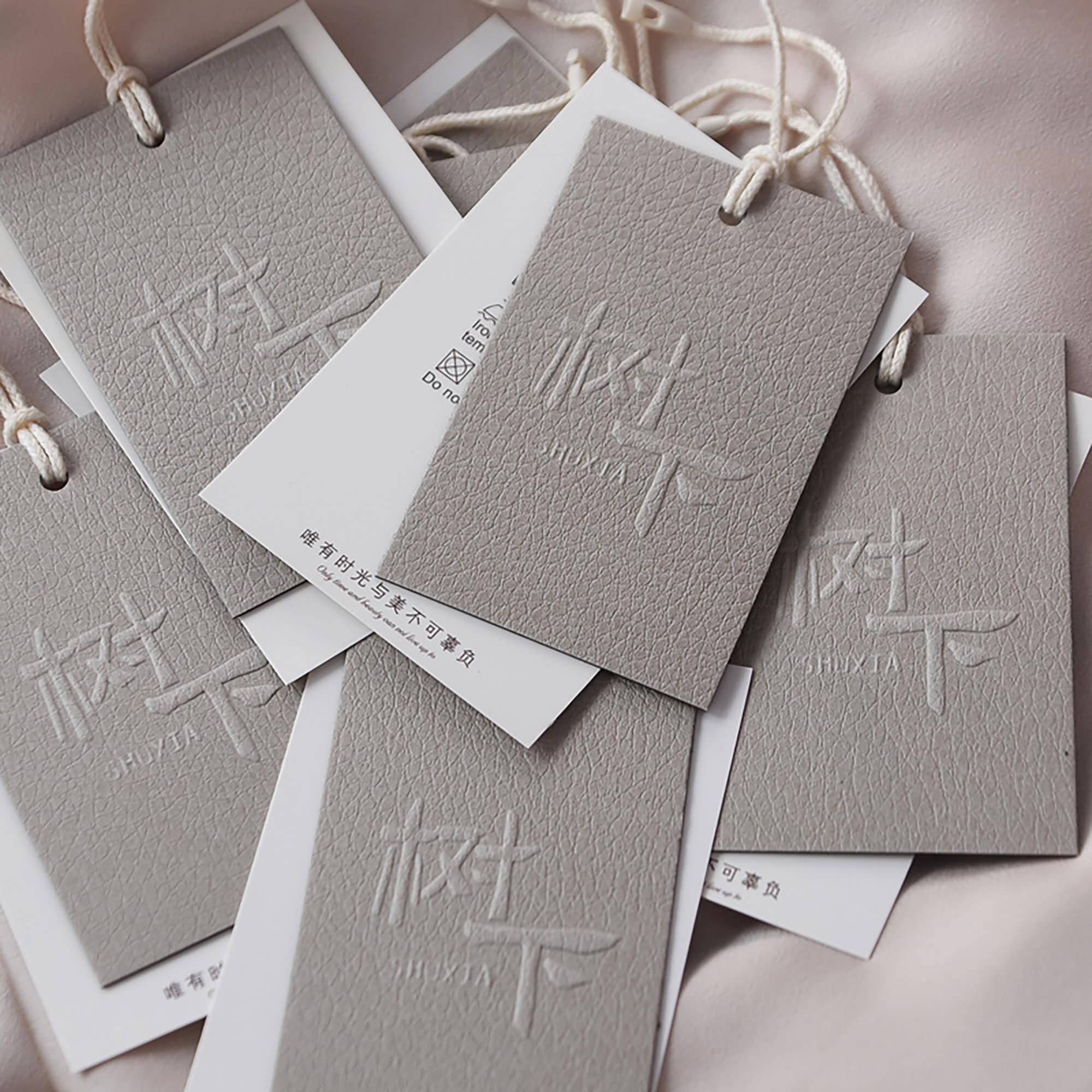 500pcs Embossed Hang Tags Custom Logo Clothing Tags, Hang Tags for ...