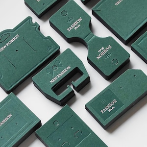 Custom Emerald Sieraden Displaykaarten 500 stks Groothandel Haarspeldjes Kaarten Oorbellen Kaarten Hanger Displaykaarten Custom Sieraden Verpakkingskaarten