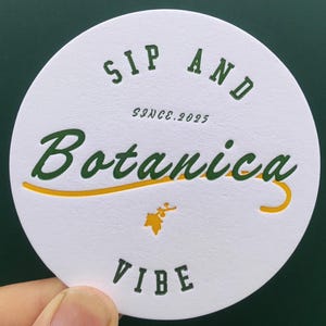 100pcs Custom Paper Coasters 2mm Thick Coasters High Quality Letterpress Coasters Handmade Custom logo Coasters Wedding Favor Coasters