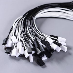 500 corde per cartellini sospesi, cordino per cartellini sospesi in cera con connettore in plastica, corde non riutilizzabili, cordino per cartellini per abbigliamento, corde per cartellini sospesi, cordino per cartellini sospesi