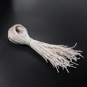 Wax Ropes, Hang Tags Strings, Tag Cord, Hang Tags Cord, Hang Hag Ropes, Wax Hang Tag String, No connector strings, Off-white, black ropes