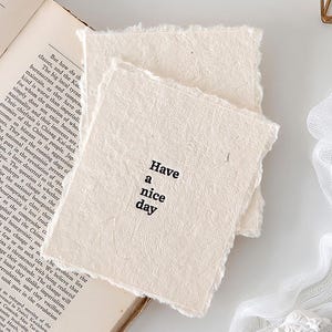 30 pezzi di carta personalizzata con bordo strappato Carta tipografica con bordo strappato Partecipazioni di nozze stile vintage Carta con bordo strappato artigianale Carta regalo di ringraziamento