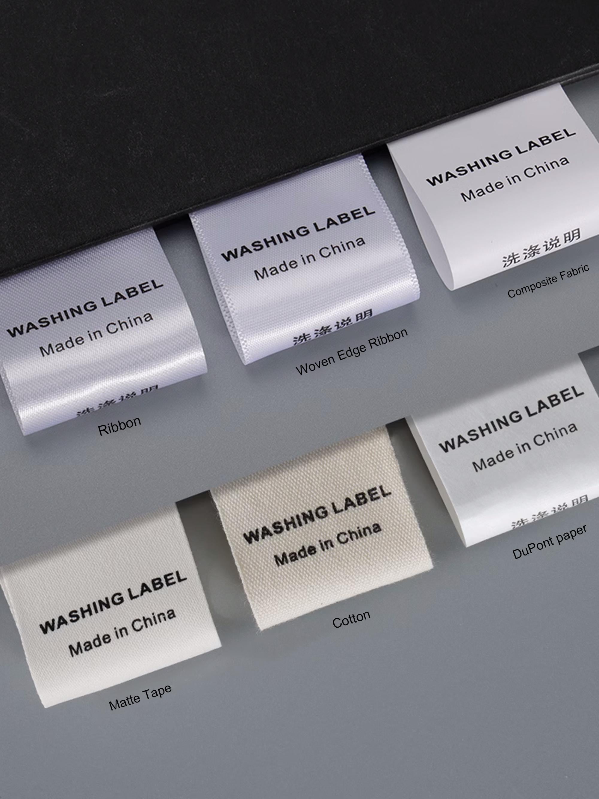 500 Custom Care Labels Clothing Wash Labels Sewing in Labels Sewing on ...